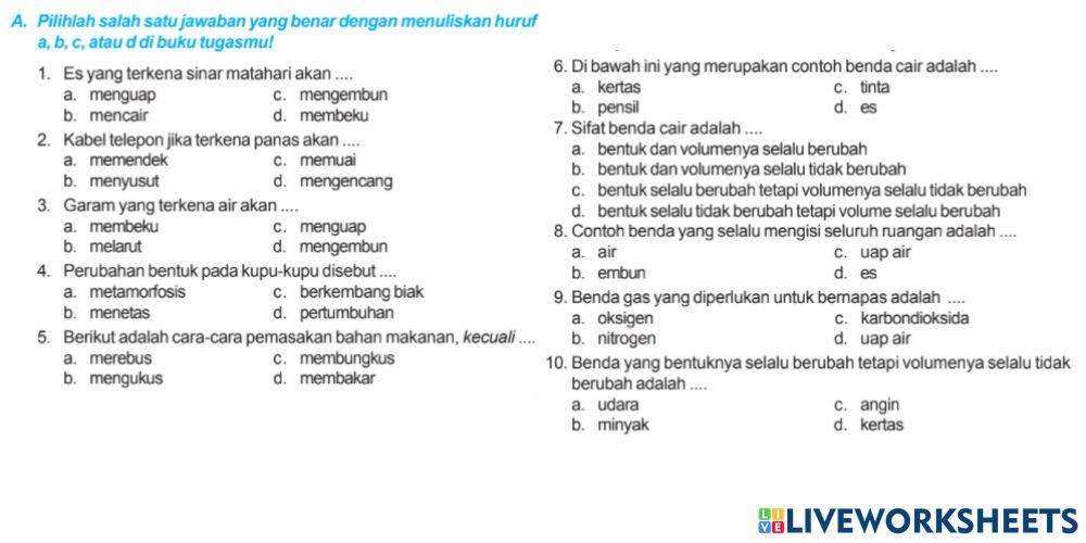 Sm sd 3 BENDA DAN SIFATNYA