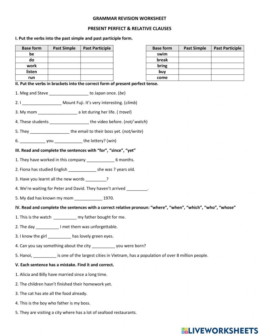 G5-Grammar Revision 2