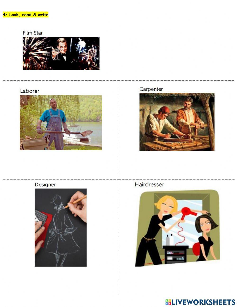 PET - Job Vocabulary