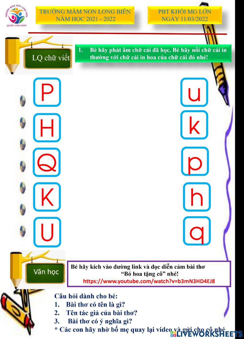 phiếu bài tập tương tác lớp MGL A4