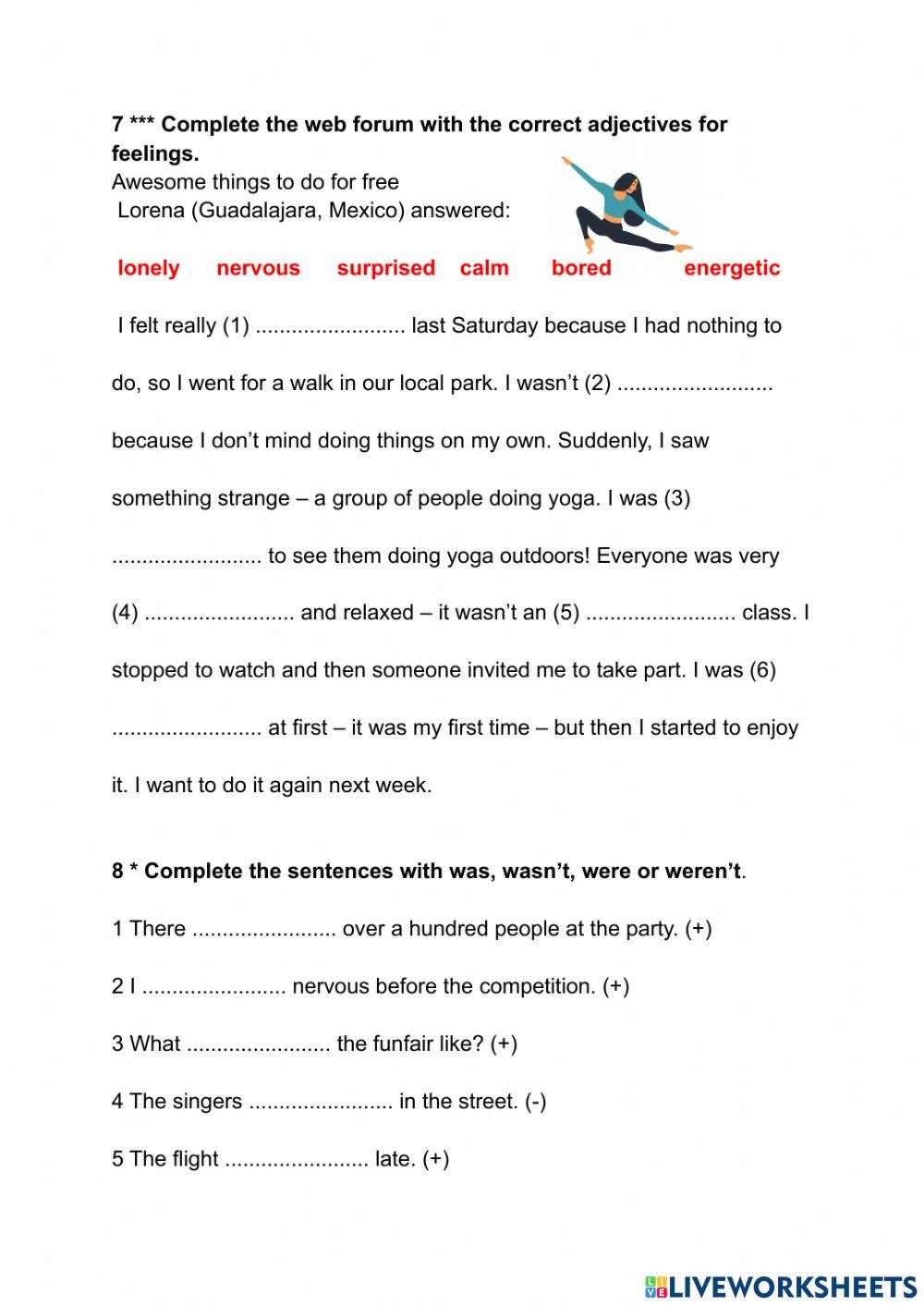 Feelings and past simple