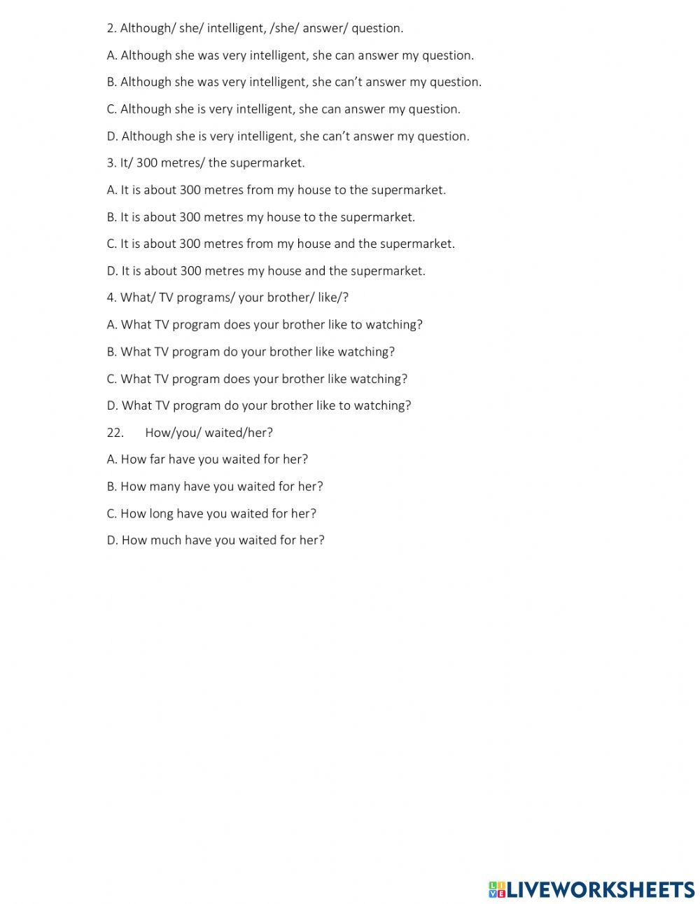 Midterm test grade 7