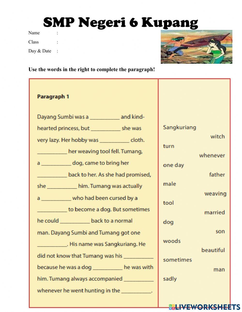 Narrative Text: Sangkuriang