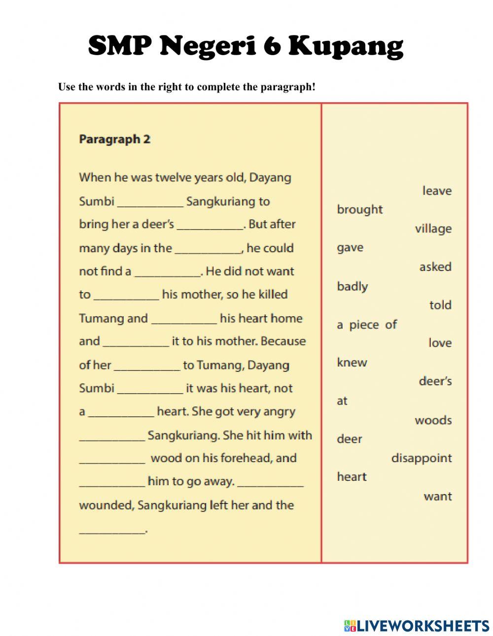 Narrative Text: Sangkuriang