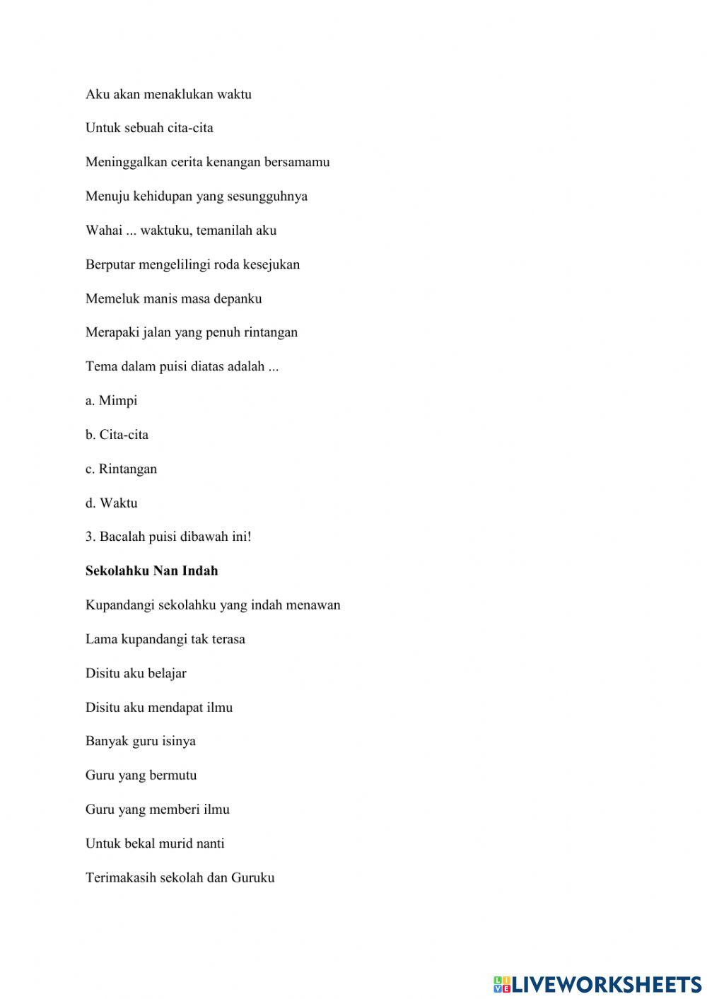 Latihan Soal Modul 5 Paket A