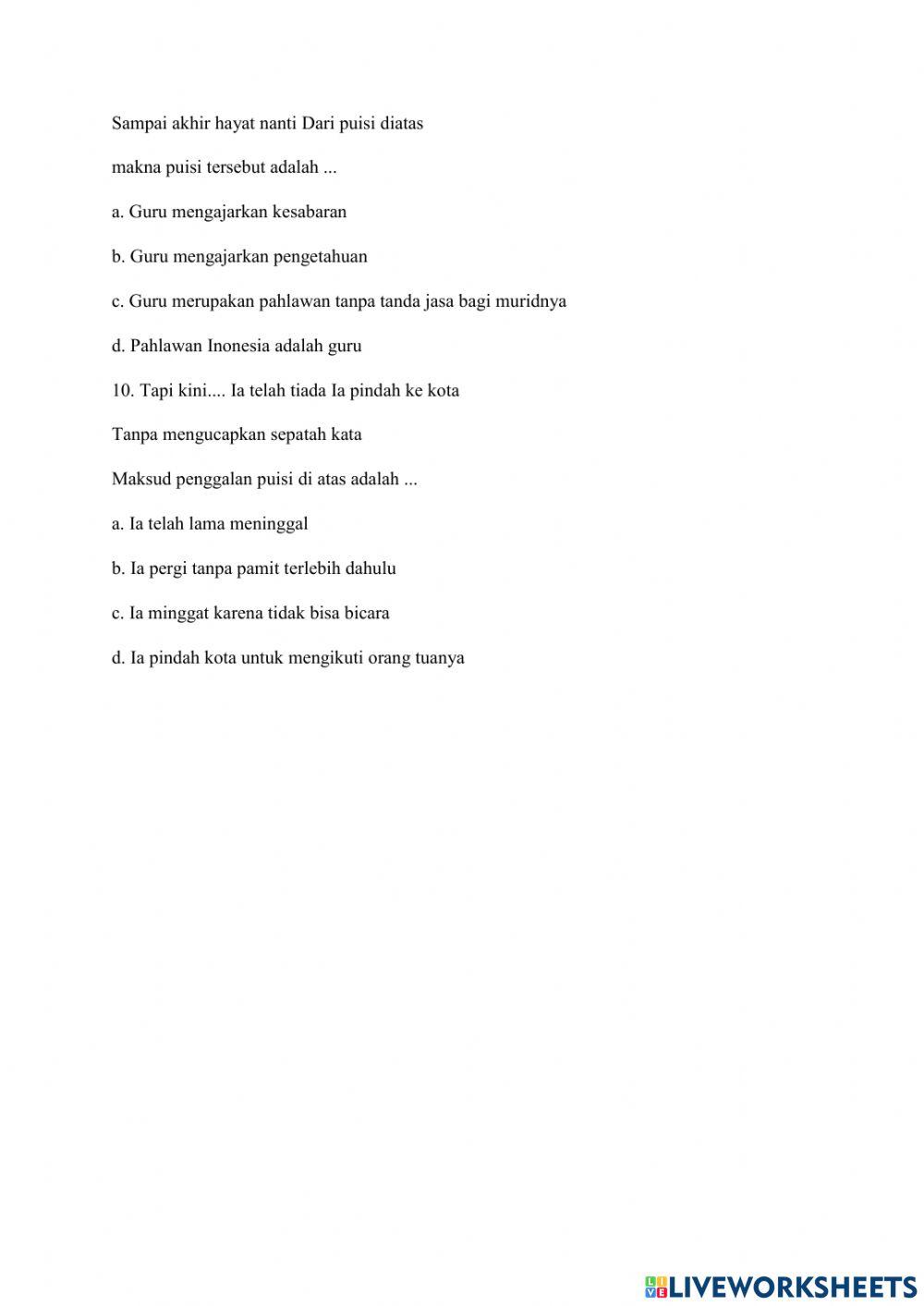 Latihan Soal Modul 5 Paket A