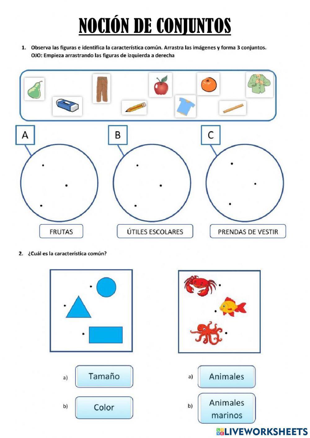 Noción de conjuntos