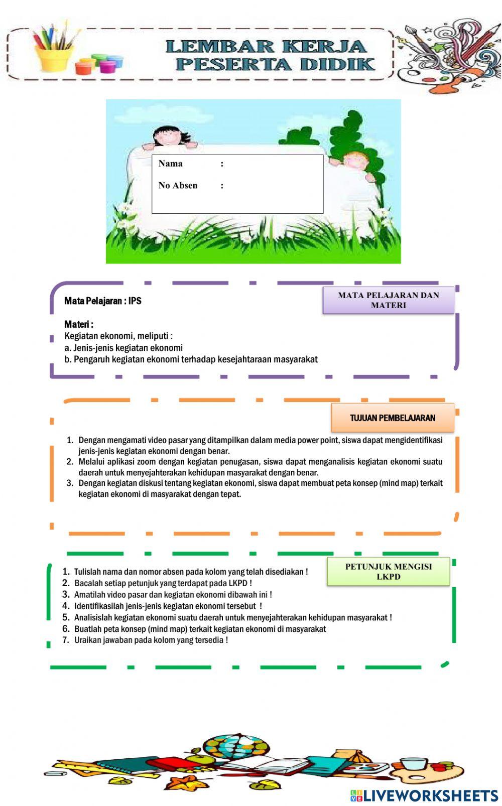 LKPD Kelas 5 Tema 9 Subtema 3 Pembelajaran 3