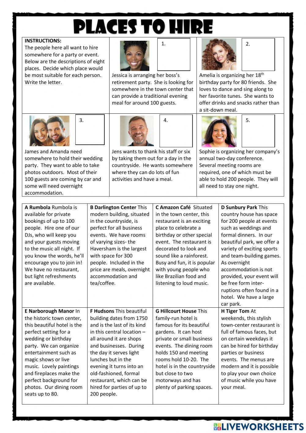 Places to Hire PET Reader