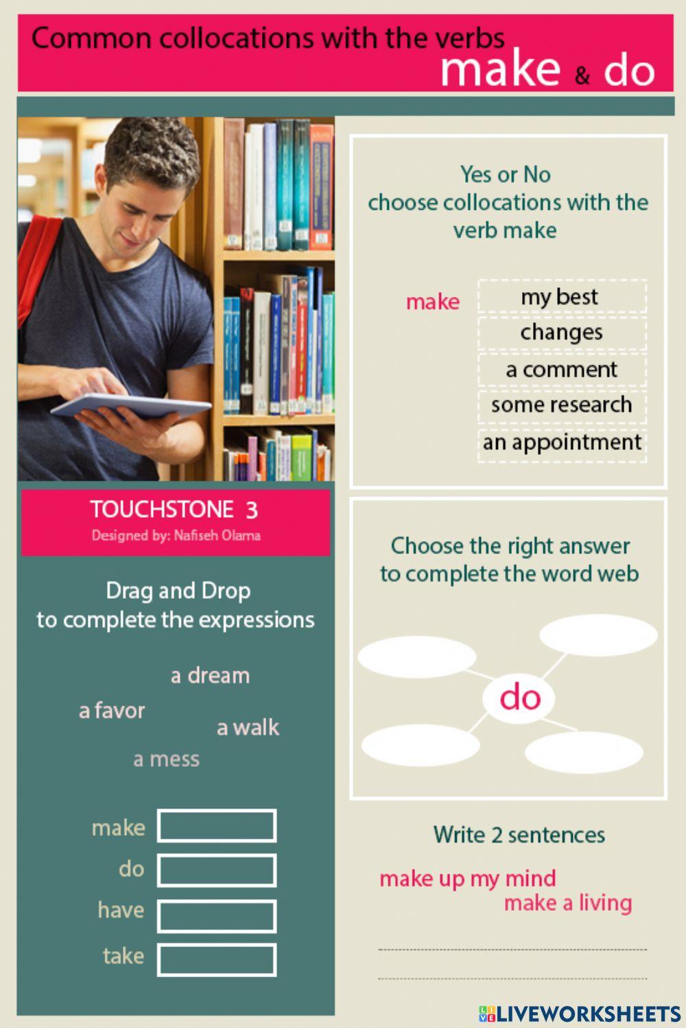 Collocations , with make &  do