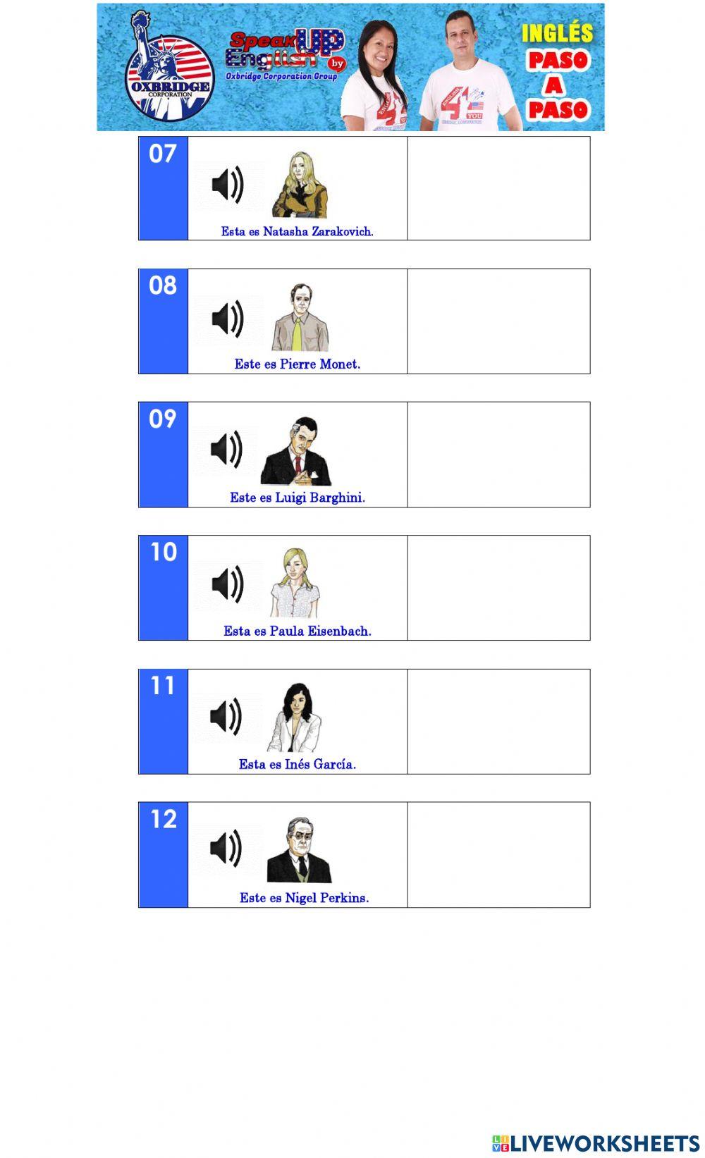 Lección 4 - Paso 1 - Beginner A1