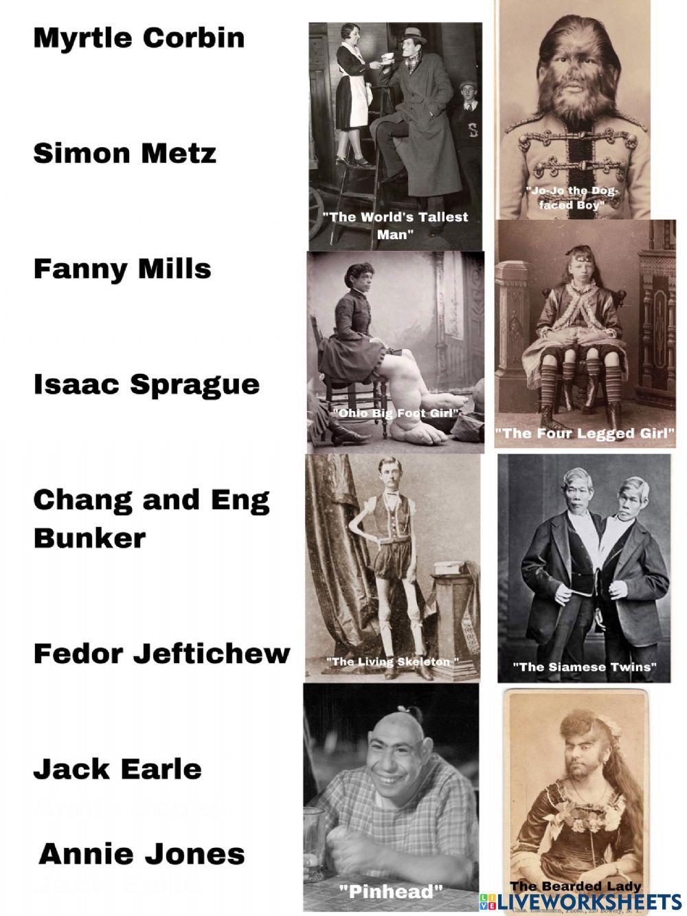 Names of famous Circus people