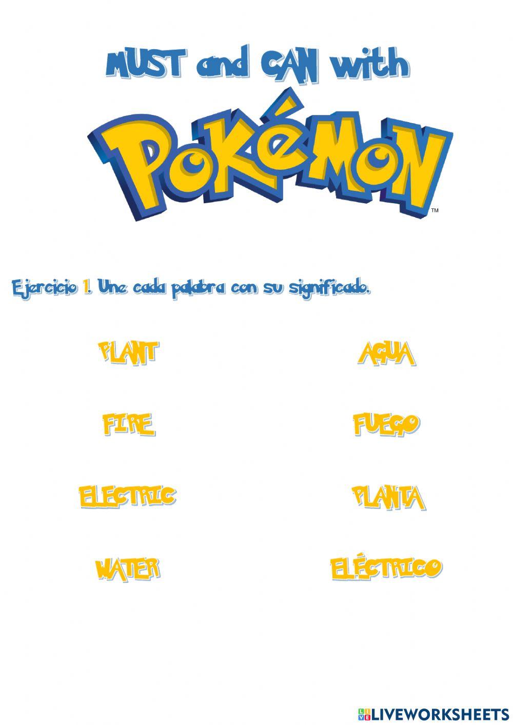 Must and Can with Pokémon