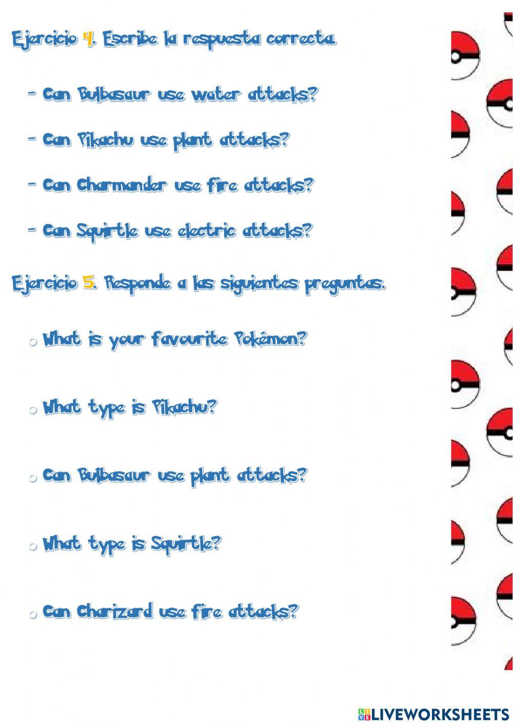 Must and Can with Pokémon