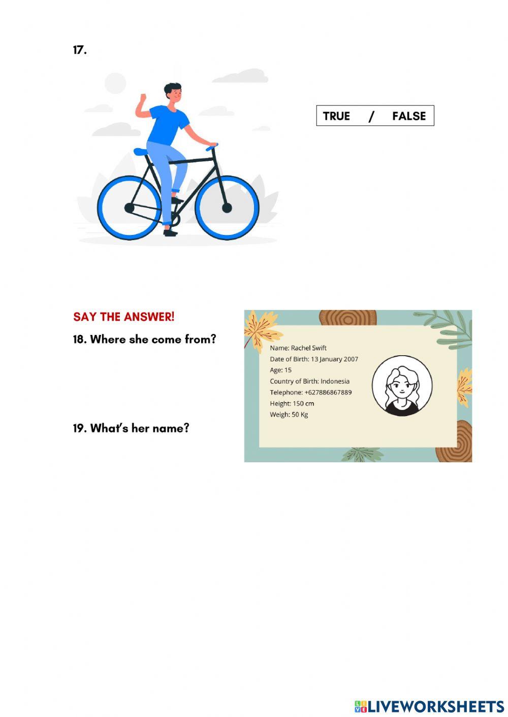 Asking and Giving Information