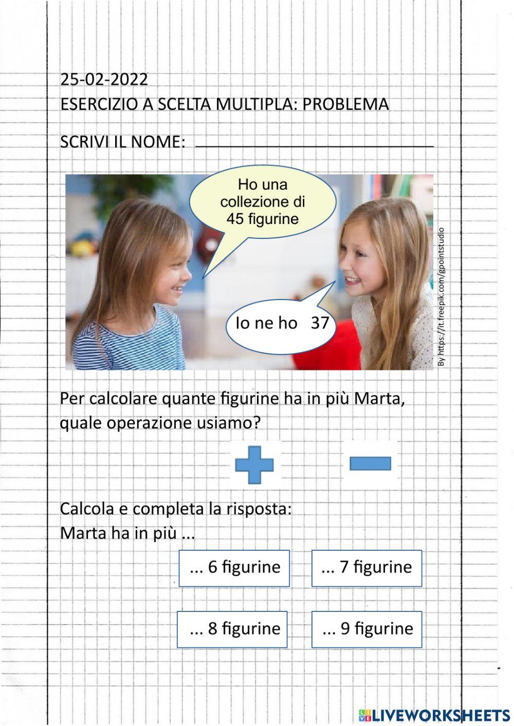 esercizio matematica