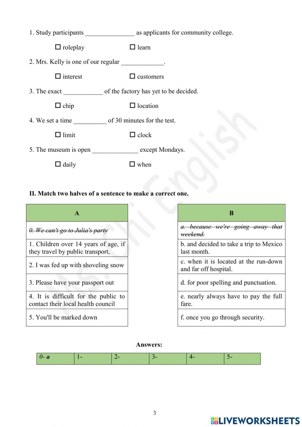 14.03.2022 -Gold A2+- U8 Vocab 2