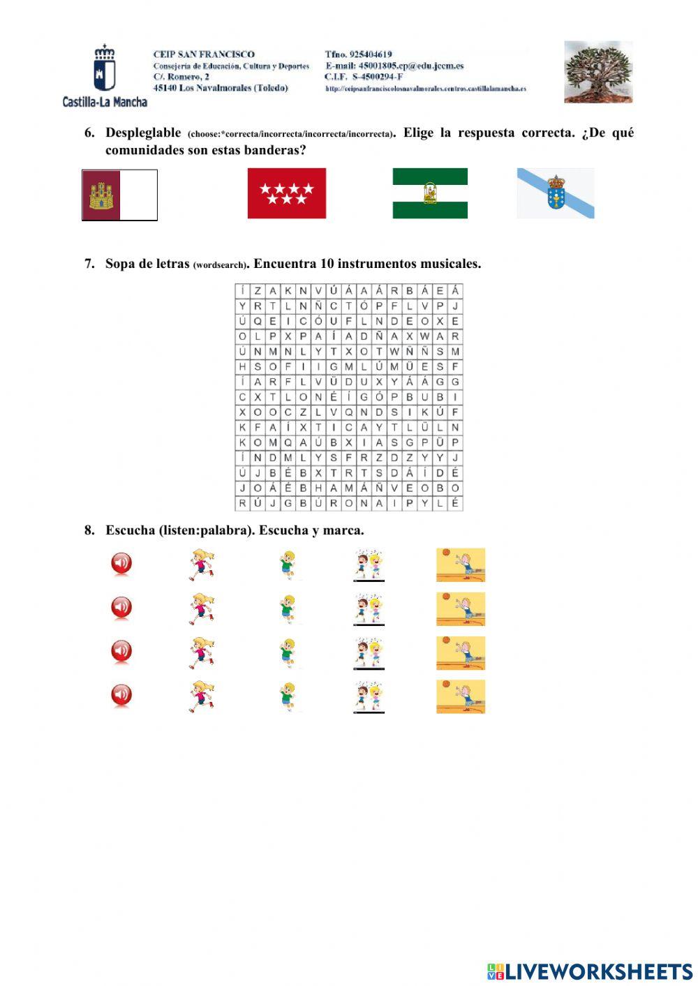 Ficha de ejemplo para aprender con liveworkshee