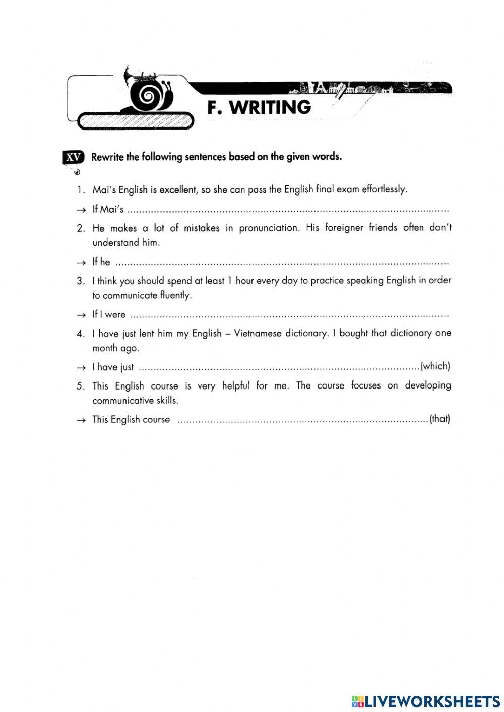 Bài tập unit 9 tiếng anh lớp 9