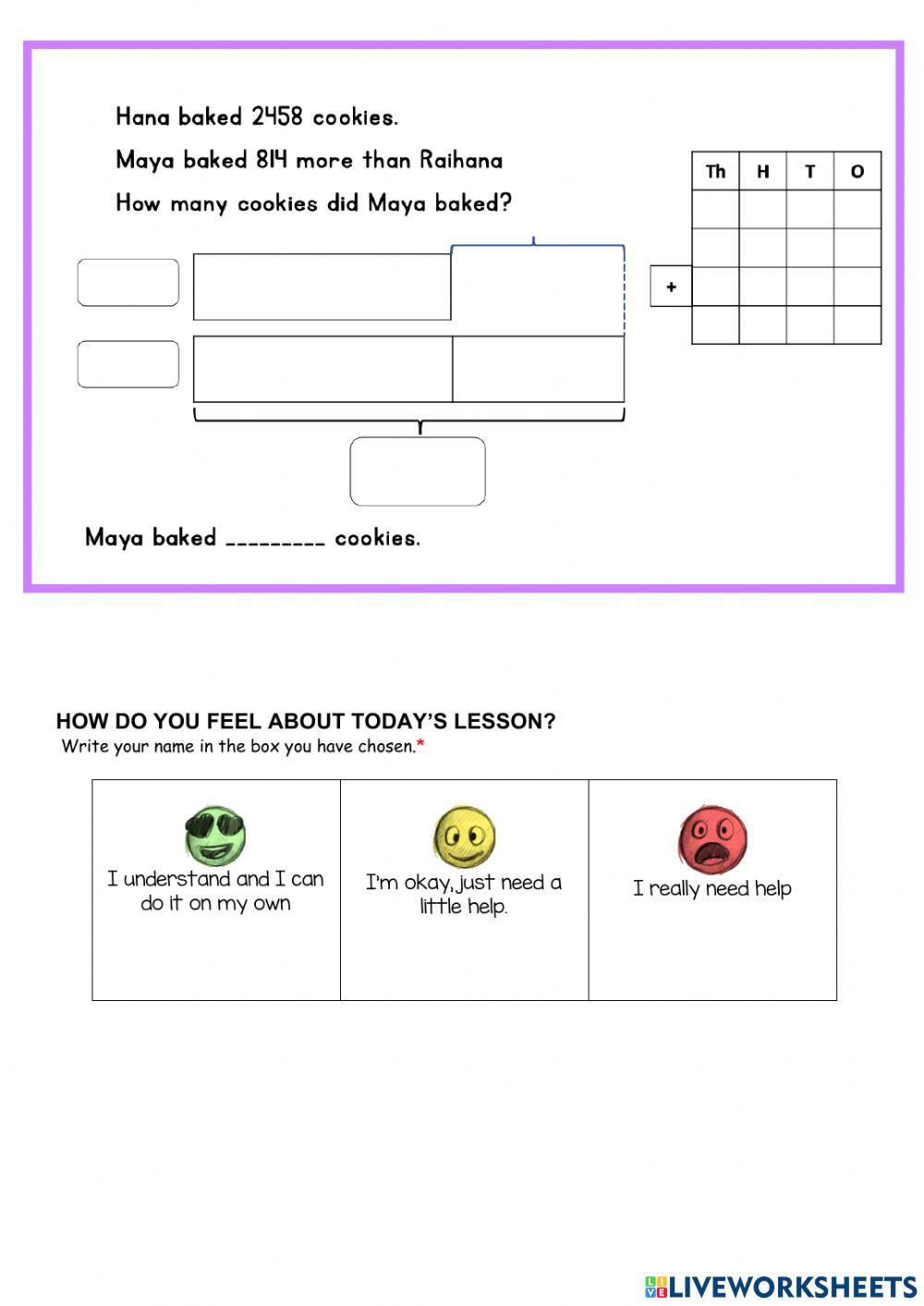 Simple Word Problem Addition with regrouping