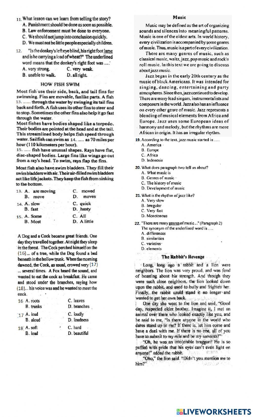 Latihan US (narrative-report texts)