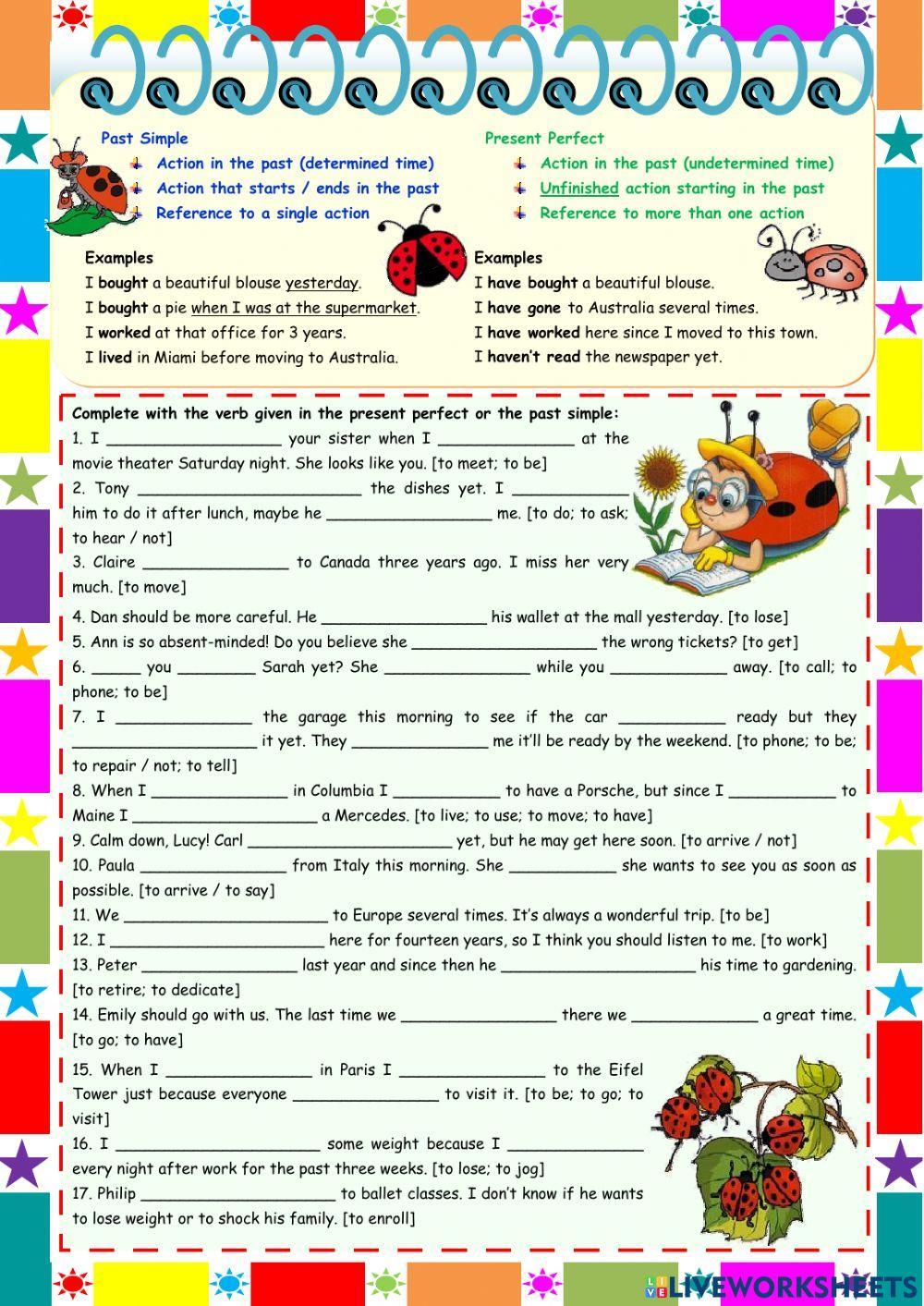 Simple Past VS Present Perfect