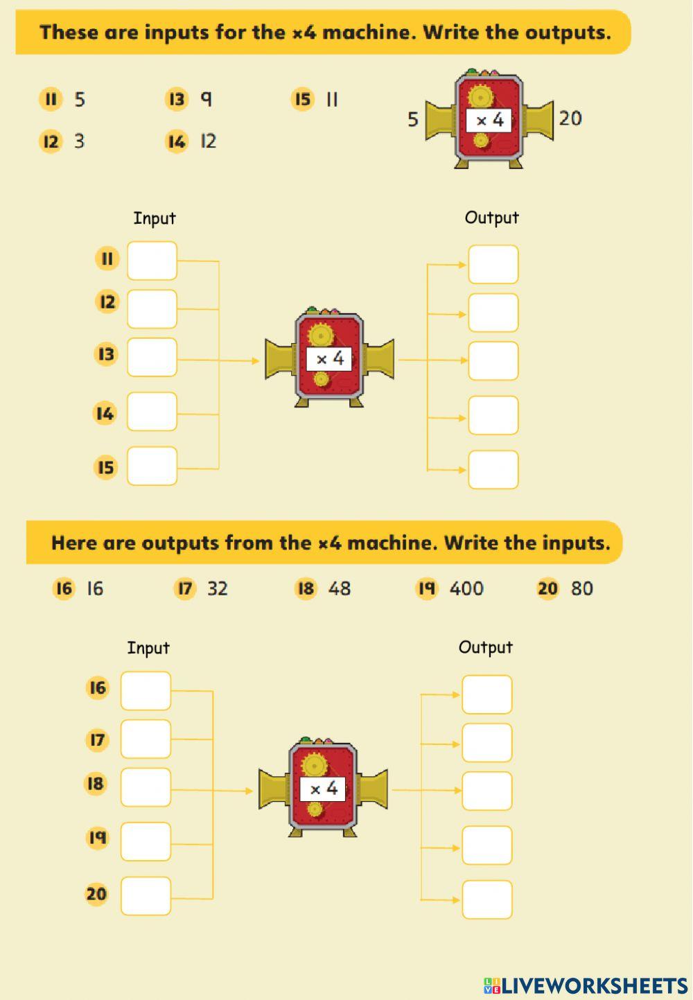 G3 - W27 - x3, 4, 8 machines