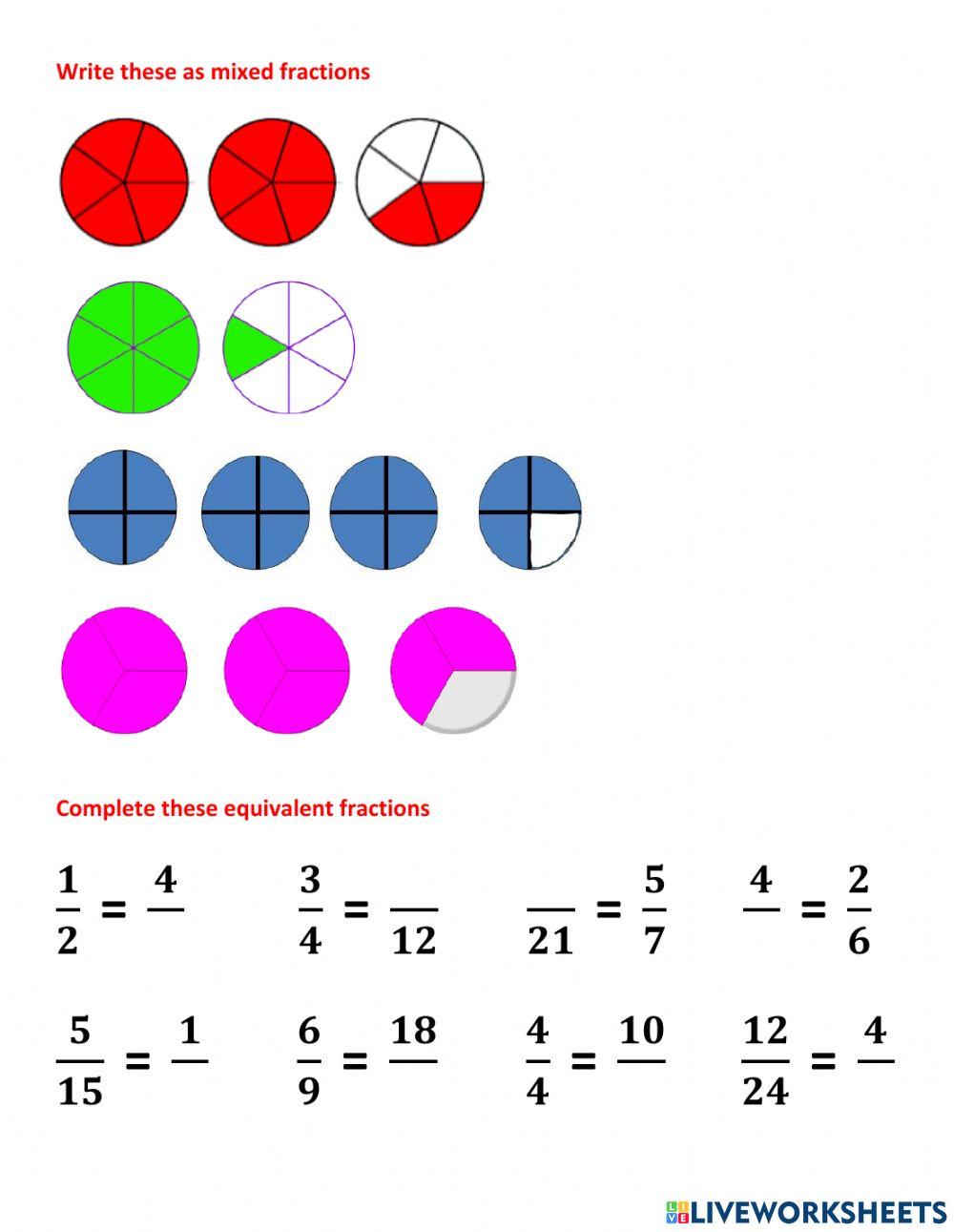Fractions Practice