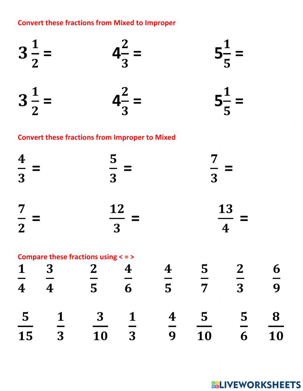Fractions Practice