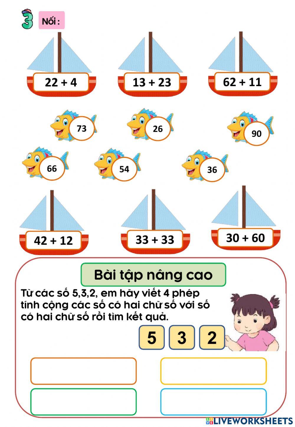 Phiếu cuối tuần 26 - Toán