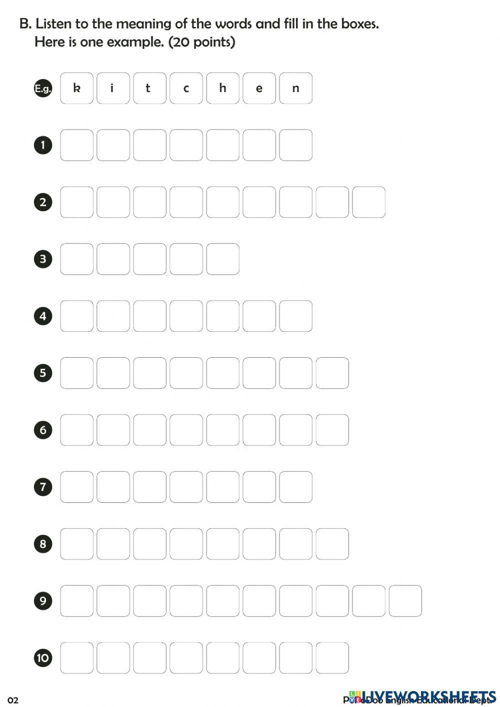 Spelling Bee listening