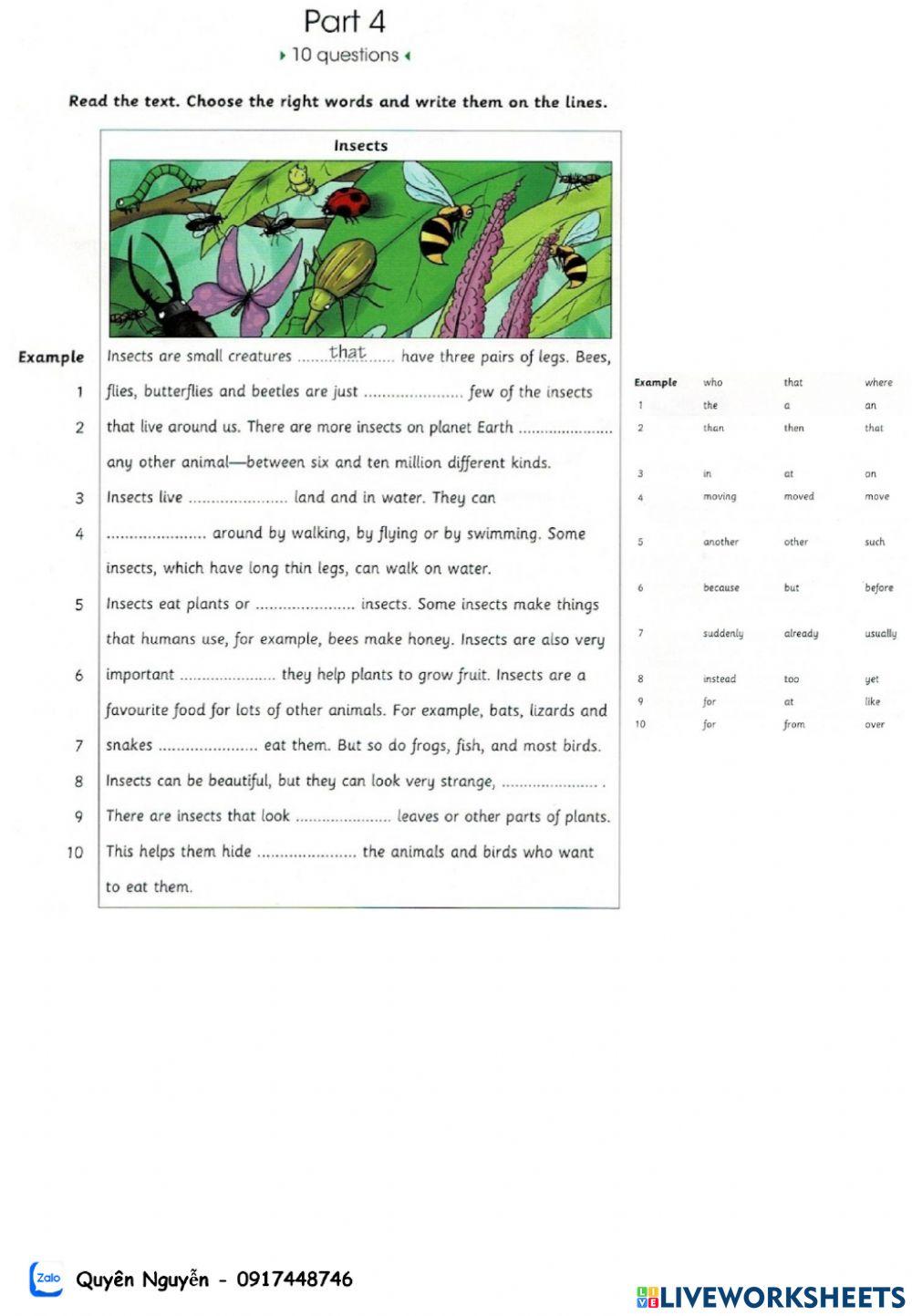 Skills Builder For Flyers 1 - Test 1 - R&W