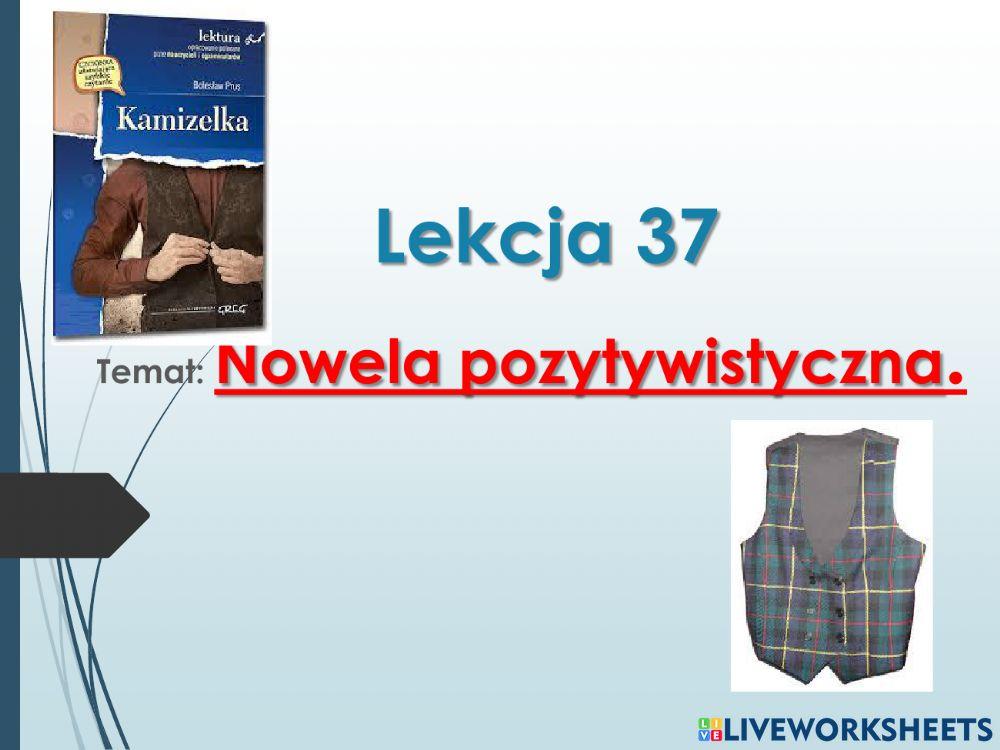 Nowela pozytywistyczna