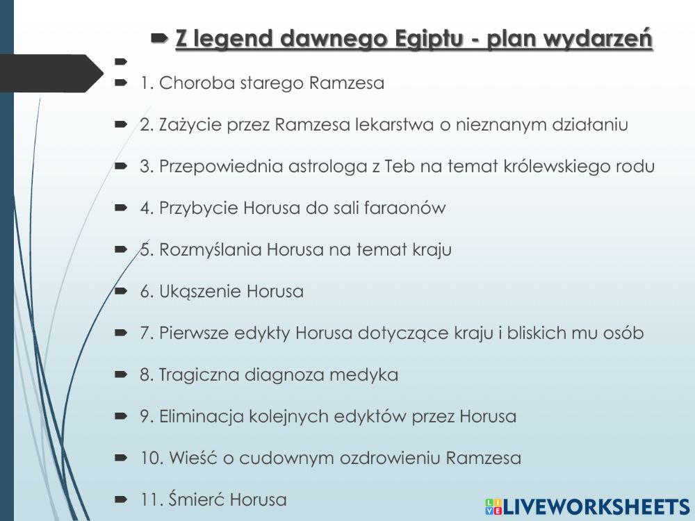 Z legend dawnego egiptu cz.1