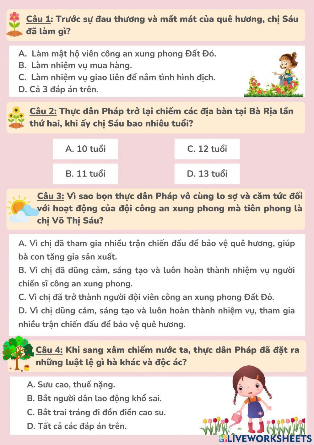 Phiếu ôn TV tuần 26