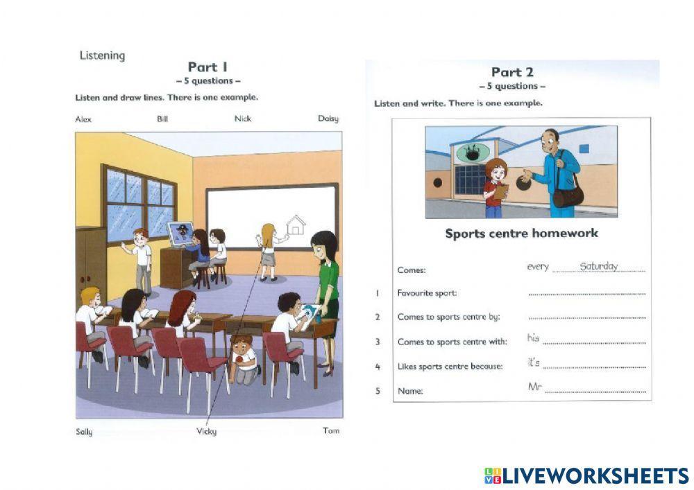 Mover Cambridge Listening