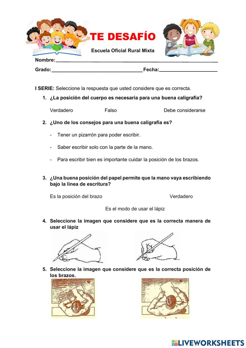 Aplicación de Principios de Caligrafía.