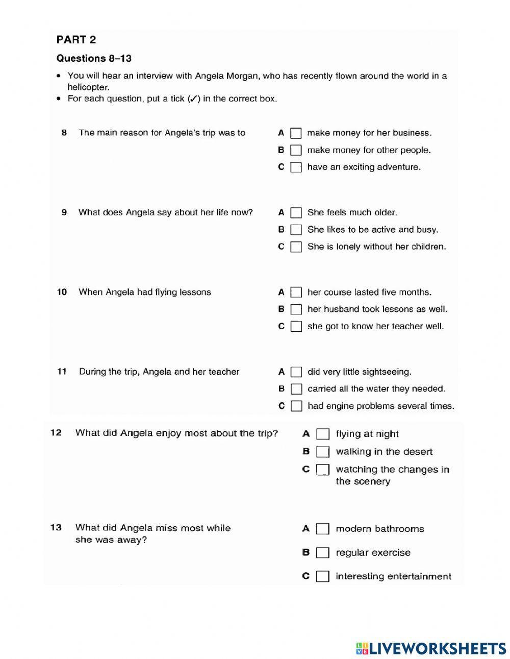 Pet 4 - test 1 Pet 4 - test 1