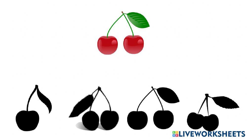 Discriminación visual. Atención 2 (Frutas)