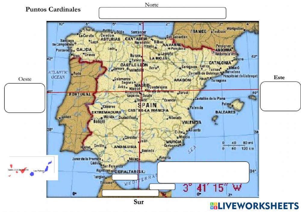 Puntos Cardinales de España