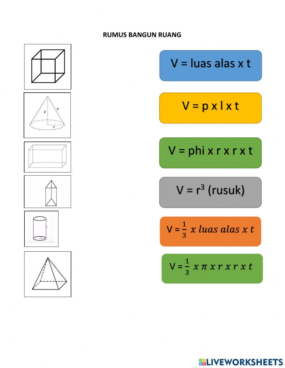 Latihan bangun ruang kelas 6
