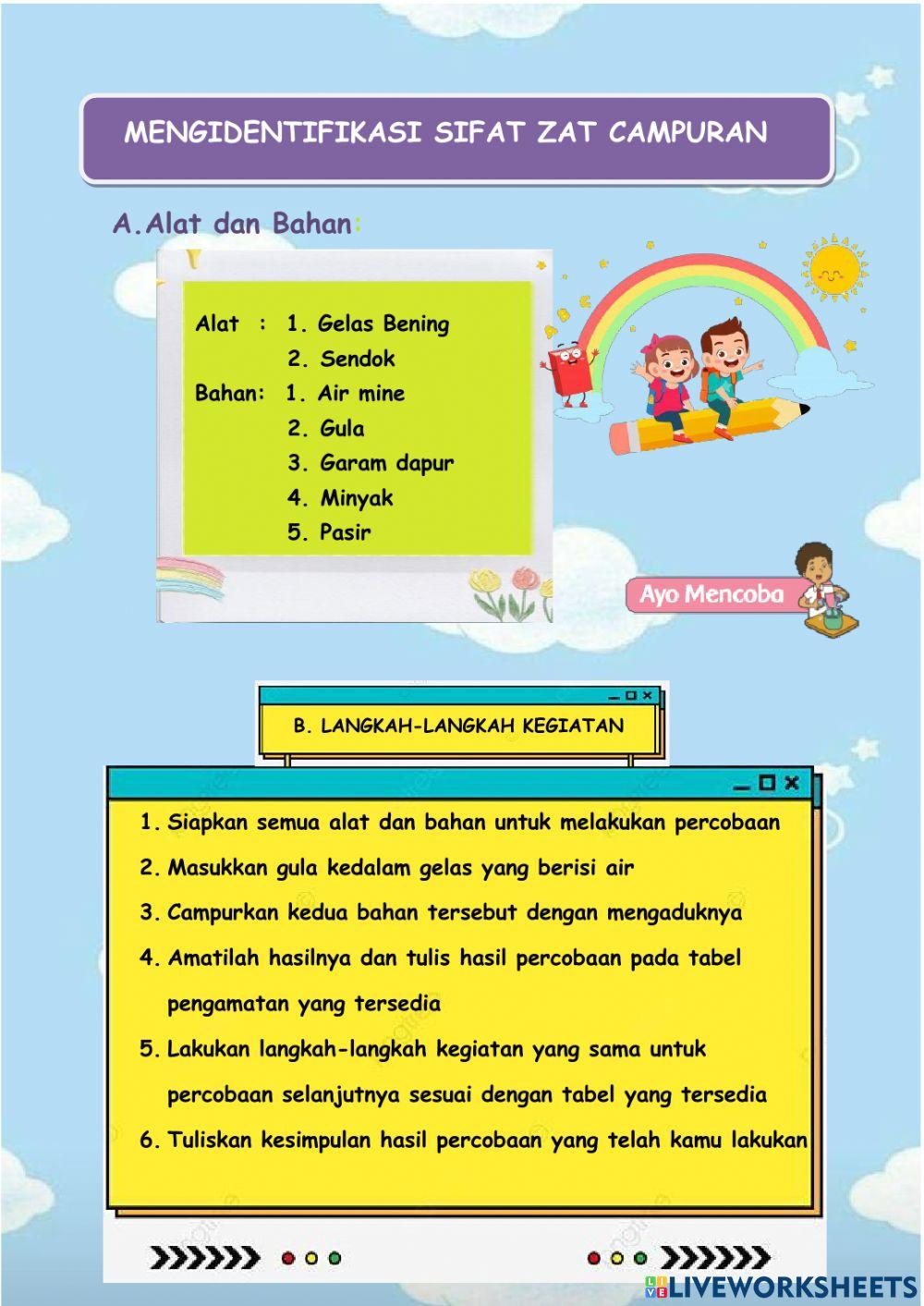 Tema 9 Subtema 1 LKPD Kelas 5