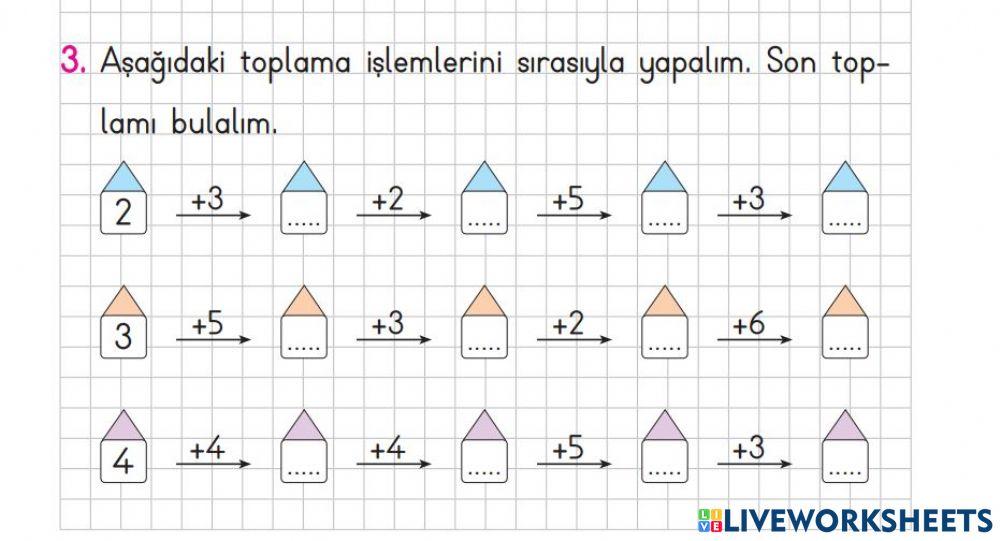 Toplama İşlemi Yapalım