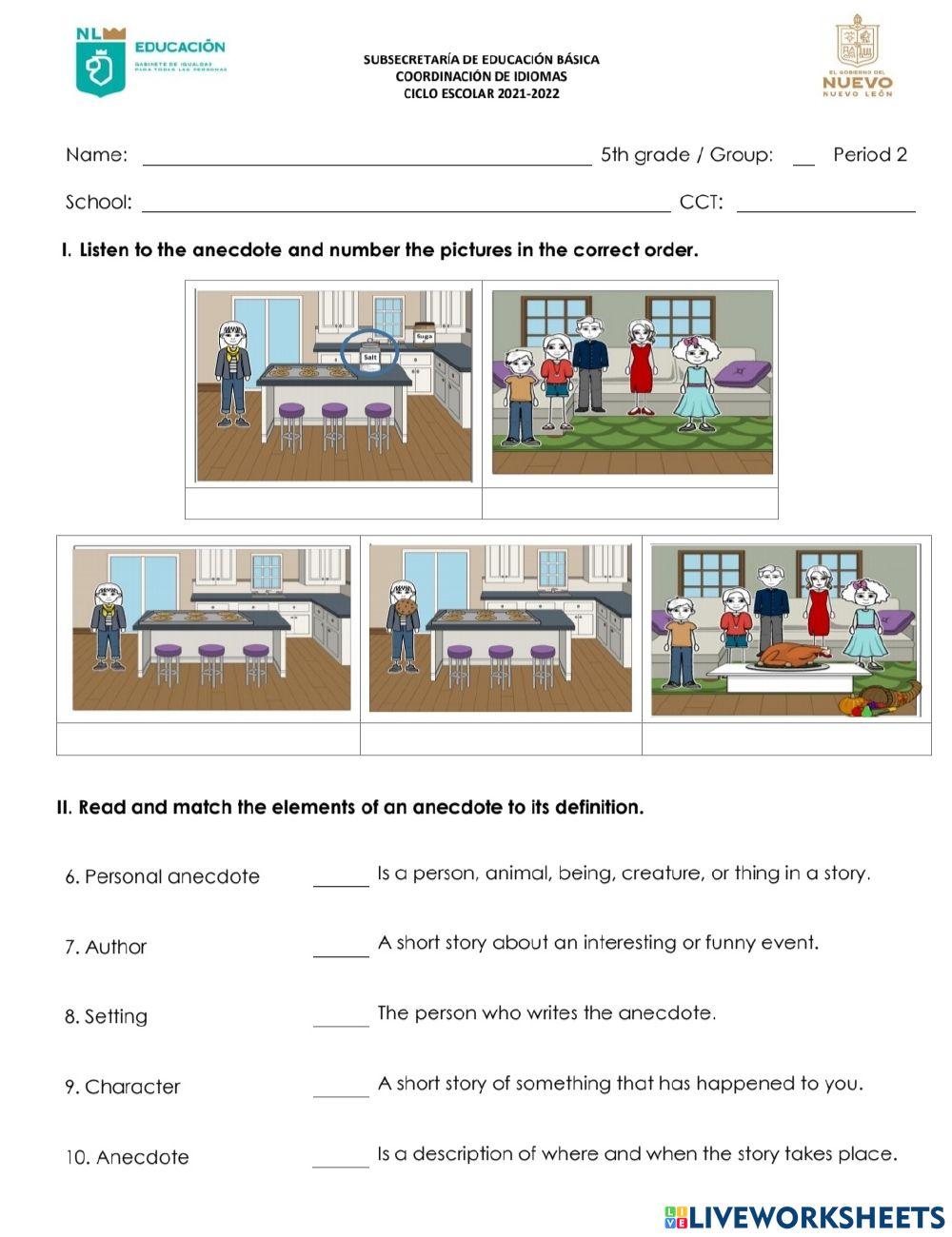 5TH GRADE EXAM PERIOD 2 (2022)