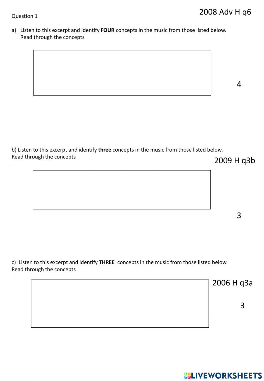 Higher Music Reverse Paper 2