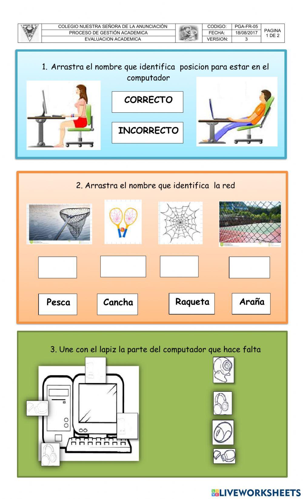 Informática Primero de primaria