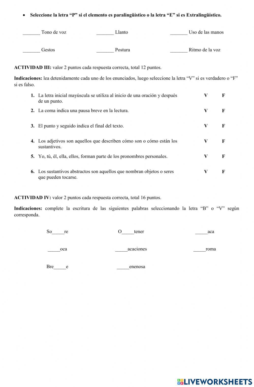 Evaluación comunicación