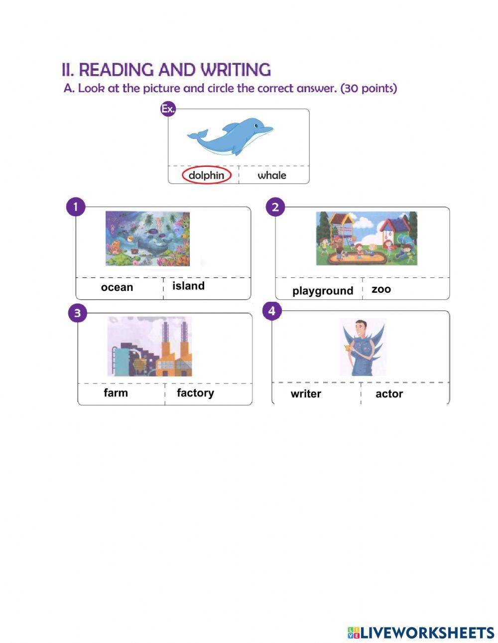 Worksheet no 2- Spelling Bee- level A