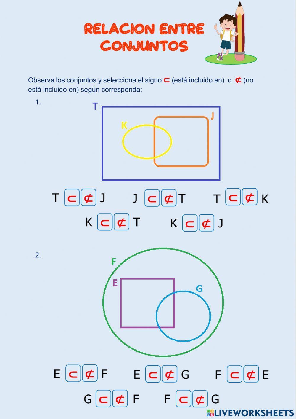 Inclusión de conjuntos