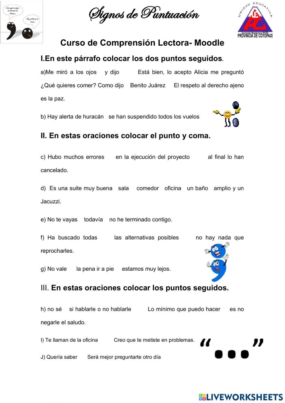 Signos de puntuación